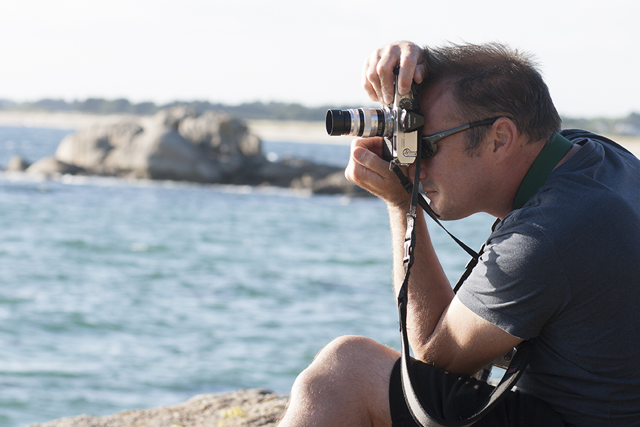 Jon with a camera permanently attached to his face